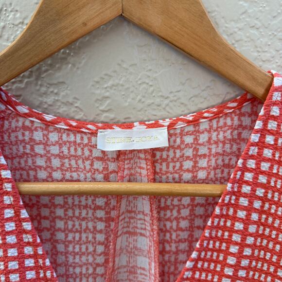 EUC $350 Stine Goya Leila Plaid Orange Midi Dress - Picture 9 of 11